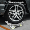 2PC 2000lb Per Each Car Tire Skate Tyre/Wheel Dolly Ball Bearing Machinery Mover