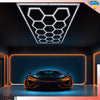 14 X Hexagon LED Lighting Car Detail Garage Workshop Retail Lighting Gym Home