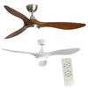 52" Ceiling Fan Chandelier Light 3 Color LED Remote Control Reverse/Timer/6Speed