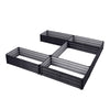 Metal Raised Vegetable Planter Outdoor Garden Flower Trough Herb Grow Bed Box