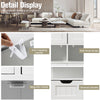 Bathroom Cabinet Floor Storage Cabinet Standing Cupboard w/1 Shelf &2 Drawers