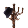 Solid Wood Coat Stand Heavy Duty Freestanding Hallway Coat Rack Tree w/ 8 Hooks
