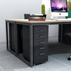 Metal 5 Drawers Filing Pedestal Cabinet Mobile Under Desk Office Chest of Drawer