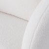 Boucle Teddy Cuddle Accent Swivel Base Chair Armchair Tub Beige with 1 Cushion