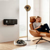 2000W Ceramic Electric Heater with Fan, Wall Mounted, Black
