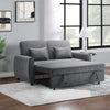 164cm Wide 3 in 1 Grey Convertible Sofa Bed Lounger Chaise Bed Sleeper Sofabed