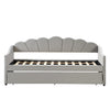 UPHOLSTERED BED 3FT SINGLE BED FRAME 90X190 CM DAYBED WITH TRUNDLE BED GUEST BED