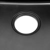 Black Composite Kitchen Sink with Waste Plug Kit Deep Bowls Undermount Dual Bowl
