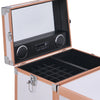 Foldable Manicure Nail Table Cosmetic Makeup Case Trolley With Bluetooth Speaker