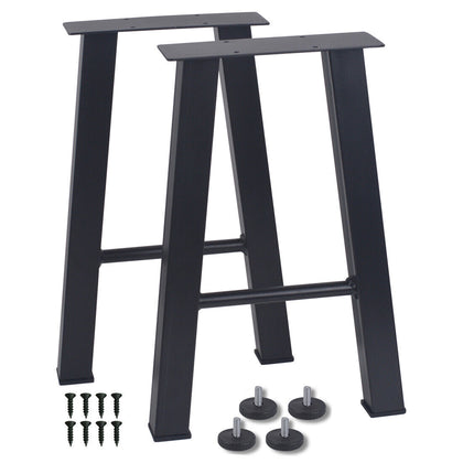 2Pcs 16 inch Industrial Steel Table Legs Stand Feet for Cafe Table/Bench/Cabinet