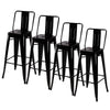 Industrial Bar Stools Table Set Vintage Tall Chair Metal Breakfast Dining Set UK