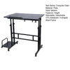 Mobile Stand up Desk Small Adjustable Standing Desk with Wheels Home Workstation