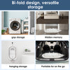 Foldable Portable Baby Bath Tub for Toddler with Baby Cushion For 0-3 years Blue