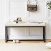 Beige Velvet Padded Bed Bench Dining Bench Ottoman Stool Living room Modern