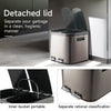 Kitchen Pedal Recycling Bin Twin Section Rubbish Waste Dustbin Recycle Trash Can