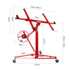 Heavy Duty 11Ft Lifter Tool Drywall Hoist Caster Plasterboard Panel Sheet Crane