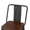 Set of 2 4 Tolix Tall Bar Stools Chairs with Backrest Kitchen Breakfast Counter