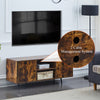 TV Stand TV Console Unit with Shelves Cabinet with Storage Louvered Door