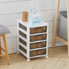 Drawer Storage Unit Box Tower Plastic Home Desktop Cosmetic Stationery Organizer