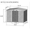 Metal Garden Shed 6 X 4, 8 X 4, 8 X 6, 8 X 10 Garden Storage WITH FREE BASE New