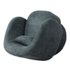 Knitted Velvet Swivel Cuddle Sofa Chair Single Tub Armchair Padded Seat w/Pillow