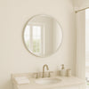 Mirror Large Art Deco Glass Frameless Round Venetian Wall Mirror 60cm x 60cm
