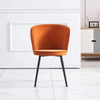 Dining Chairs Set of 2/4 Velvet Kitchen Chairs with Metal Legs
