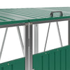 Triple Wheelie Bin Storage Metal Store Cover Garden Rubbish Dustbin SortingHouse