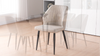 1 Set PU Dining Chair Metal Leg Stable Structure Kitchen Home Comfortable Soft