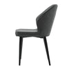 Set of 2 Faux Leather/Suede Dining Chairs Metal Legs Reception Restaurant Chair