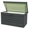 Garden Storage Waterproof Chest Galvanised Steel Utility Cushion Box Shed Tools
