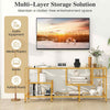 Modern Entertainment Center TV Stand for TVs up to 65” with Shelves
