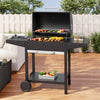 Black XL BBQ Charcoal Grill Barbecue Smoker Garden Outdoor Cooking Grill Steel