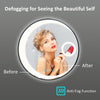 LED Bathroom Mirror 60cm Round lluminated Mirror with 5x Lighted Magnifier IP44