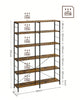 6-Tier Bookshelf, Shelving Unit, Tall Storage Shelf, 30 X 120 X 172.5 Cm, Indust