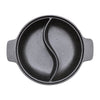 Cast Iron Shabu-Shabu Dual Divide Cooking Soup Hot Pot Hotpot Stockpot Non-stick