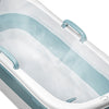 Free-Standing Soaking Tub w/ Lid Folding Spa Bath Bucket Barrel Portable Bathtub