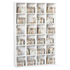 DVD CD Media Storage Rack, Video Display Unit, 89 x 130.5 cm, White