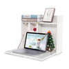 Wall-mounted Table Folding Computer Desk with Shelf Laptop Drop-leaf Study Home