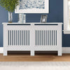 High Gloss Radiator Cover Wood Frame Cabinet Stand Vents Shelf Bedroom Hallway