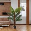 120cm Artificial Palm Tree Potted Green Plant Decor Houseplant in Pot In/Outdoor