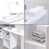 Computer Desk PC Table L-shaped Corner w/Shelves/Drawers Workstation Home Office