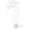 Solid Brass Bathroom Basin Mixer Taps Sink Faucet Single Lever Deck Mounted tap