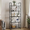 Bookcase 5 Tiers Book Shelf Shelving Display Storage Rack Wooden for Living Room