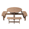 Outdoor Wooden Picnic Table Bench Furniture Set Garden Patio Pub Chair 6 8 Seats