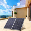 Portable 30-200W Monocrystalline Solar Panels Controller Home/Caravan/RV/Camper