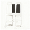 3-in-1 Wooden Kids Step Stool Toddler White Learning Tower Kitchen Helper