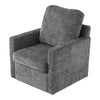 Swivel Cuddle Chair Chenille Fabric Rotating Accent Armchair Lounge Single Sofa