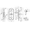 Brushed Brass 2 Outlet Wall Mounted Thermostatic Mixer Shower Set CAMBBHASRK3VE