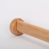 Wooden Wardrobe Pole Rod Oval Hanging Rail Tube Clothes Storage w Fittings 100cm